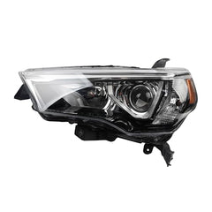 Halogen Headlights Compatible With Toyota 4runner 2014-2020 Chrome Housing Amber Reflector Projector Headlamp Assembly Left Driver Side Replaces#8117035571