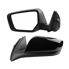 Left Driver Side Mirror Compatible with Chevrolet Chevy Impala 2014-2019 Manual Folding Power Glass Non-Heated Black 3Pins Replaces 22936946