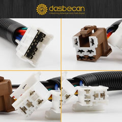 Trailer Wiring Harness Kit Compatible with Nissan Frontier 2005-2020, Nissan Xterra 2005-2015 & Suzuki Equator 2009-2012 - 4-Way Flat Connector, OEM Replacement #56225