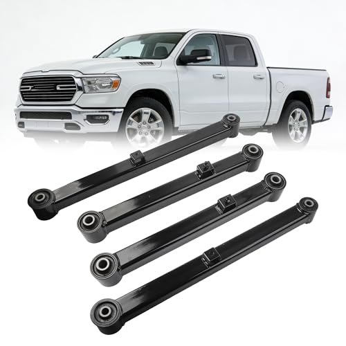 Rear Upper Lower Control Arm Suspension Kit Compatible With 2013-2023 Ram 1500 2019-2023 1500 Classic OE# 4877160AA 4877160AB 4877161AA 4877161AB 2 Pair(4pcs) - Dasbecan
