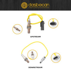 Upstream & Downstream Sensor Compatible with Buick Envision Lacrosse Cadillac ATS CTS Chevy Blazer Colorado Camaro Impala Malibu GMC 2.0L 2.5L 6.2L 2013-2021 2PCS#234-8080 234-8085