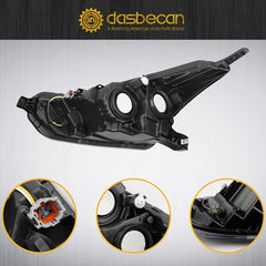 Halogen Headlight Compatible With Nissan Versa 2020-2022 Right Passenger Side Chrome Housing Headlight Assembly Replaces# NI2503273