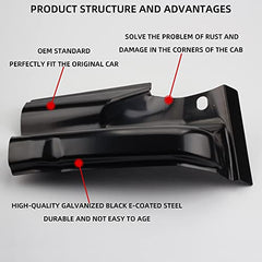 Pickup Truck Cab Corners Set Pair Compatible With 2009 2010 2011 2012 2013 2014 Ford F-150 4Door Crew Cab