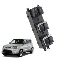 Power Window Door Lock Switch Driver Side Compatible with Kia Soul 2014-2019 Front Left Side Replaces# 93570-B2100CA 93570-B2130CA