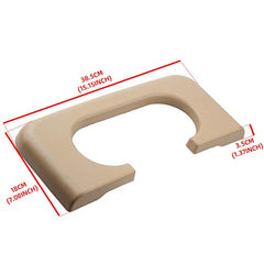 Beige Rear Center Console Cup Holder Central Armrest Cushion Assembly Compatible with Ford F250 F350 F450 1999-2010
