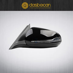 Left Driver Side Mirror Compatible with Benz C-Class 2015-2021 With Electrical Folding/Blind Spot/Heated/LED Turning Signal Light/Memory/Puddle Lights Replaces 2058109701 2058109801