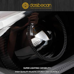 Xenon Headlights Compatible with Chevy Camaro 2016-2022 Left Driver Side Headlight Assembly Clear Lens Black Housing Replaces# 84364823 84250885 GM2502423