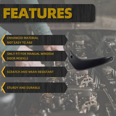 Right Passenger Side Inner Door Pull Handle Compatible with Ford Fiesta 2011-2020 Manual Window Replaces# D2BB-A23943-CA35B8 G2BZ-5823943-JA