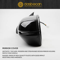 Left Driver Side Mirror Compatible with Honda CRV 2017-2022 Manual Folding Power Glass Heated with Turn Signal Light Blind Spot Detection BSD Replaces 76251T1WA01ZF 9Pins