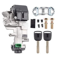 Ignition Switch Lock Cylinder Assembly Compatible with Honda Accord CRV FIT Odyssey Civic 2006-2011 06350-SAA-G30 35100-SDA-A71 (with Chip ID46 Keys)