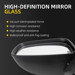 Driver Left Side Non-Heated Mirror Compatible with Nissan Frontier 2005-2021 Nissan Pathfinder 2005-2012 Manual folding Power Glass Black 3 pins - Dasbecan