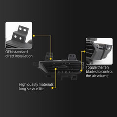 Dashboard Air Outlet A/C Vent Compatible with 2019-2025 Nissan Altima Side Air Dash Vent Cover Trim Replace#68760-6CA0A(Right Passenger Side)