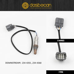 4PCS Oxygen Sensor Compatible with Honda Accord Odyssey Pilot Ridgeline, Acura MDX RL TL, 2003-2008 O2 Sensor Upstream 234-5010 & Downstream 234-4355 234-4368