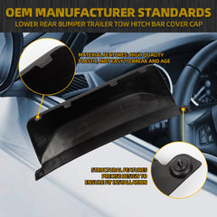 Rear Bumper Trailer Hitch Bar Cover Compatible with 2011-2015 Ford Explorer Sport Models with Trailer Towing Package Replace BB5Z-17F000-BA