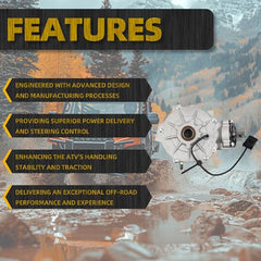 Front Side Differential Assembly Compatible with Polaris Ranger Sportsman Scrambler 400 450 500 570 700 800 ETX 2007-2021 Replaces# 1332971 1332578 1332772