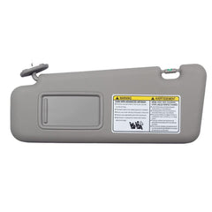 Left Driver & Right Passenger Side Sun Visor with Light Compatible with Toyota Highlander 2008-2013 74320-48500-B0 74320-0E050-B0 (Gray)