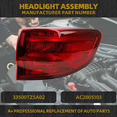 LED Tail light Compatible with 2014-2020 Acura MDX Taillight Rear Lamp Right Passenger Side Replace# 33500TZ5A02 AC2805103