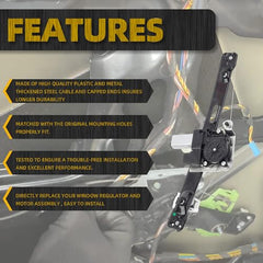 Rear Left Driver Side Power Window Regulator with Motor Assembly Compatible with BMW 3 Series E90 E91 323i 325i 328i 330i 335i M3 2006-2012 Replaces 748-468 51357140589