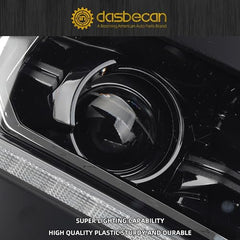 HID/Xenon Headlamp Compatible with Chevy Silverado 1500 2016-2018 /Chevy Silverado 1500 LD 2019 Left Driver Side Headlight Assembly Black Housing Replaces# 84181562 84181563 (w/o bulbs)