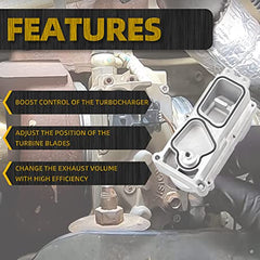 5601240NX 5494878RX 6.7 Cummins Turbo Actuator Compatible with Dodge Ram 2500 3500 4500 5500 2013-2018 Turbocharger Actuator Holset HE300VG HE351VE 68232771AA 68481772AA, W/Calibrate kit