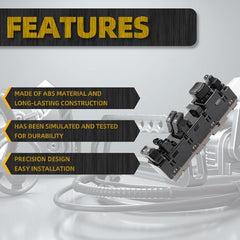 15883318 Driver Side Power Window Switch Compatible with 2003-2007 Chevrolet Siverado GMC Sierra Vehicle Models Replace# 920-023