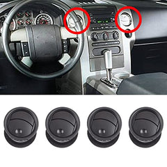 Dashboard Air Conditioning AC Heater Vent 4pcs Compatible with Ford F150 2004 2005 2006 2007 2008 Replaces # 8L3Z-19893-BA 8L3Z19893BA Black