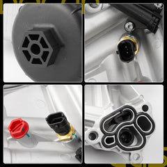 Filter Housing Assembly Compatible With Ram 1500 3.0L V6 Diesel 2014 2015 2016 2017 2018 2019 OE# 68624177AA 68229403AA 46343220 68531248AA - Dasbecan