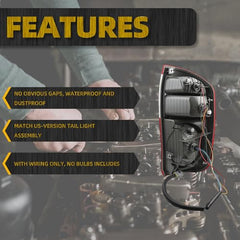 Driver Tail Light Assembly Compatible with 2004-2006 toyota tundra Rear Lamp Outer Left Side W/o Bulbs Rear Taillight Replaces# TO2800153 815600C040