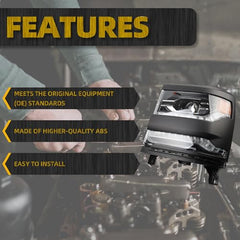 FULL LED Headlight Assembly Compatible with 2016-2018 Chevy Silverado 1500 2019 Silverado 1500 LD OEM Replace 84893098 GM2503456 Bumper Head Front Lamp