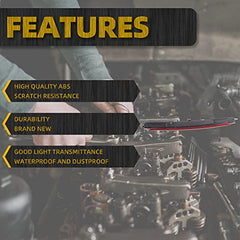 Red LED 3rd Third Light Brake Stop Light Rear Lamp Assembly Compatible With 2002-2009 Chevrolet Trailblazer GMC Envoy Isuzu Ascender Oldsmobile Bravada Saab 9-7X Replaces# 15201921 GM2890106