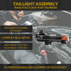 LED Fog Lights w/DRL Compatible With Tesla Model 3 2017-2023 Tesla Model Y 2019-2024 Front Fog Lamp Assembly Replaces#107739200D 107739200E 107739200F Right Passenger Side