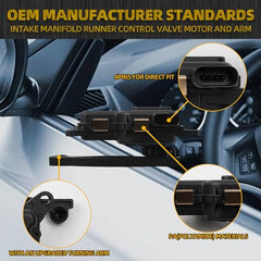 911-929 Intake Manifold Runner Control Valve Motor and Arm Compatible with Chevrolet Cruze 2011-2015, Cruze Limited 2016, Sonic 2012-2018, Replaces# 55570283, 1038815S01