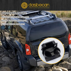 Black Rear Seat Cup Holder Console Box Assembly Compatible with 2006-2012 Nissan Pathfinder 2006-2019 Nissan Frontier 2006-2015 Nissan Xterra 96965-ZP00A 96965-ZP00C 96965-ZP00D