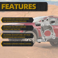 Rear Right Suspension Steering Knuckle Compatible with 2014-2018 Jeep Cherokee L4 V6 2.4L 3.2L Replaces# 5090072AD 5090072AE 5090072 (Passanger Side)