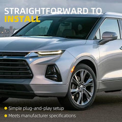 Left Driver Side Rear View Mirror Assembly Compatible with Chevrolet Blazer 2019-2022 Heated Power Glass Outside Door Mirror with Blind Spot Replace 84698488 GM1320622(10PINS) - Dasbecan