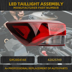 Tail light Compatible With 2021-2024 chevy Trailblazer(RS/ACTIV) Left Driver Side Tail Lamp Rear Light Replace# GM2804148 42825749