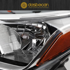 Halogen Headlight Compatible With Nissan Versa 2020-2022 Left Driver Side Chrome Housing Headlight Assembly Replaces# NI2502273