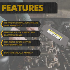 Left Driver Side Sun Visor Compatible with Honda Pilot 2016-2022 Honda Ridgeline 2018-2020 Replace 83280-TG7-A12ZB Sunvisor Replacement