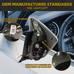 Right Passenegr Side Tail Light Compatible with 2010 2011 Toyota Prius Rear Tail Lamp Replaces# 8155147111