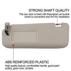 Left Driver Side Sun Visor Compatible with Mazda CX-9 2010-2015 Replaces# TDY1-69-320 Gray with Mirror and Vanity Light