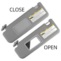 Gray Left Driver Side Sun Visor Compatible with Toyota 4Runner 2004-2008 Replaces# 74320-3D050 74320-3D050-B0