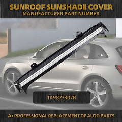 Black Assembly Panoramic Sunroof Sun Shade Compatible with VW Jetta Golf Tiguan Sharan Audi Q5 2008-2017 Replaces# 1K9877307B