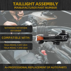 LED Fog Lights w/DRL Compatible With Tesla Model 3 2017-2023 Tesla Model Y 2019-2024 Front Fog Lamp Assembly Replaces#107739100D 107739100E 107739100F Left Driver Side