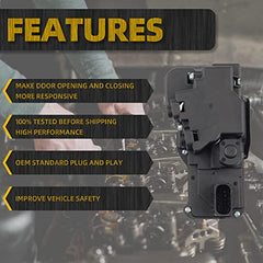 Front Left Driver Side Door Lock Actuator Compatible with C6 Chevrolet Corvette 2005-2013 Cadillac XLR 2004-2009 Replaces 88956758