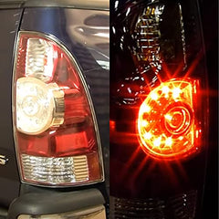 One Pair Left & Right side Tail Light Assembly LED Type Compatible with Second generation Toyota Tacoma 2005-2015 Replaces# 8155004160 8156004160