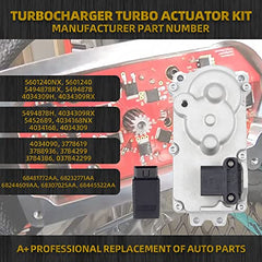 5601240NX 5494878RX 6.7 Cummins Turbo Actuator Compatible with Dodge Ram 2500 3500 4500 5500 2013-2018 Turbocharger Actuator Holset HE300VG HE351VE 68232771AA 68481772AA, W/Calibrate kit