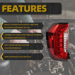 Tail Light Assembly Rear Lamp LED Type Compatible with 2021 2022 2023 GMC Yukon/Yuon XL Left Driver Side 84816392 GM2800317