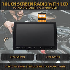 8" Touch Digitizer LCD Screen Radio Compatible with 2020 2021 2022 Mitsubishi Outlander Replaces 8740A103 8740A098