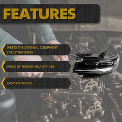 Headlight Full LED Headlamp Assembly Compatible with 2021-2024 Cadillac Escalade Left Driver Side Replace for 84950143 GM2502527