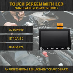 8" Touch Digitizer LCD Screen with 2 knobs Compatible with 19-21 Mitsubishi Outlander Sport Mitsubishi ASX Replaces 8740A040 8740A130 8740A076 Glass